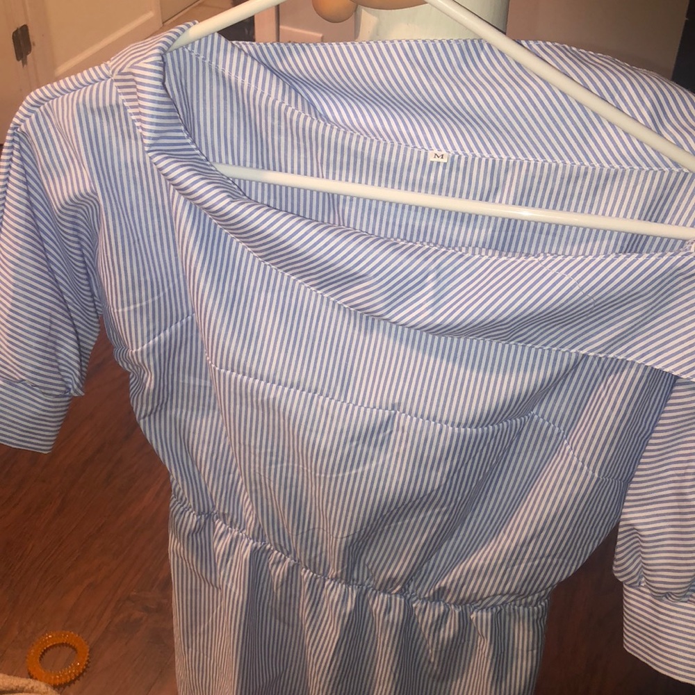 Blue stripped dress